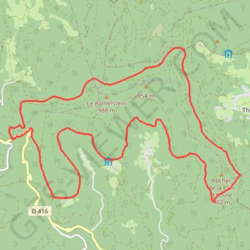 Trace GPS Val d'Argent - Tour du Taennchel, itinéraire, parcours
