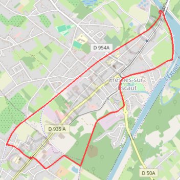 Trace GPS Circuit du Cavalier - Somain Péruwelz - Fresnes-sur-Escaut, itinéraire, parcours