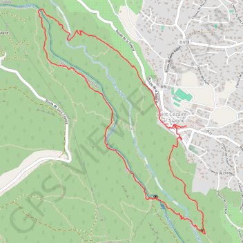 Trace GPS Saint-Cézaire-sur-Siagne, itinéraire, parcours