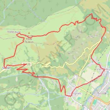 Trace GPS Cap de Pède - Granges de Grascouéou, itinéraire, parcours