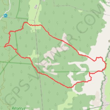 Trace GPS Rochers de la Peyrouse,m, itinéraire, parcours