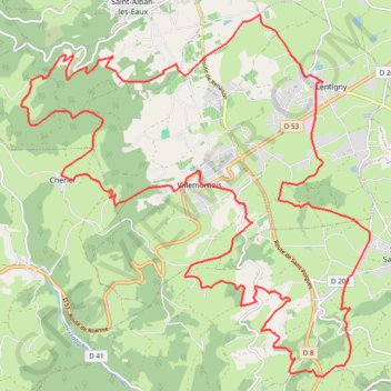 Trace GPS Marche de l'ADAPEI - Lentigny, itinéraire, parcours