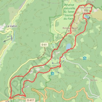 Trace GPS Schlucht-Lac des truites AR, itinéraire, parcours