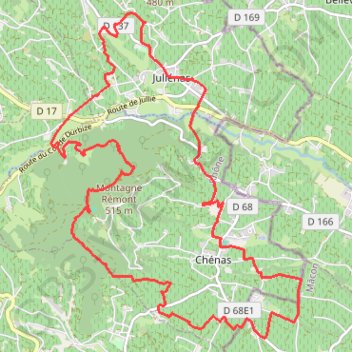 Trace GPS Le Moulin à Vent, itinéraire, parcours