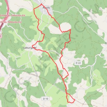 Trace GPS Balade coup de coeur du gîte de Poudally, itinéraire, parcours