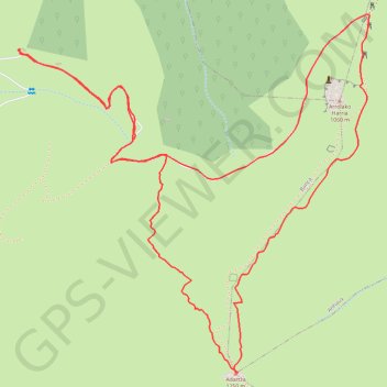 Trace GPS L'Adartza, itinéraire, parcours
