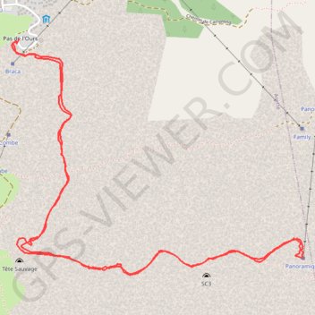 Trace GPS Soum Couy par Barlagne, itinéraire, parcours