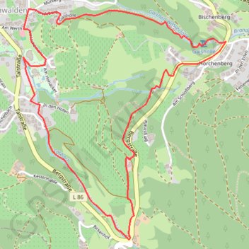 Trace GPS AugenBlick Runde - Sasbachwalden Hörchenberg, itinéraire, parcours