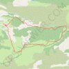 Trace GPS Eourres (05) Montagne de Mare, itinéraire, parcours