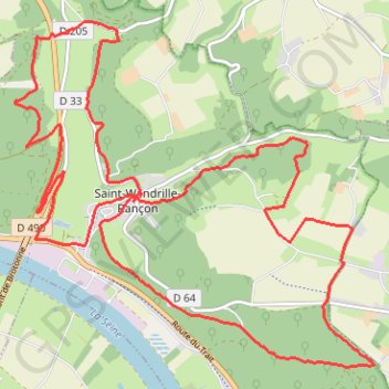 Trace GPS Saint Wandrillle Rançon, itinéraire, parcours