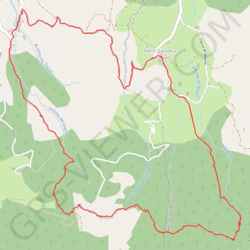 Trace GPS Aubenasson, Saint Sauveur, Les Mouyons, itinéraire, parcours