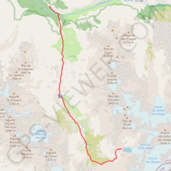 Trace GPS Lac des Rouies, itinéraire, parcours