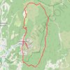 Trace GPS Lagnes - Fontaine de Vaucluse, itinéraire, parcours