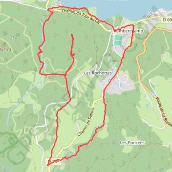 Trace GPS Saut de la Bourrique, itinéraire, parcours