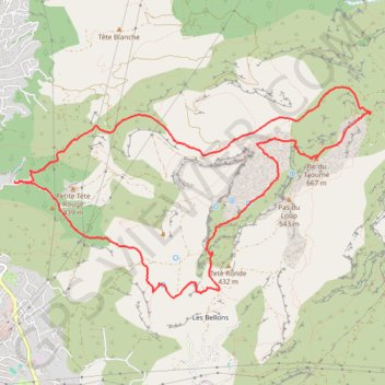 Trace GPS Allauch - Taomé, itinéraire, parcours