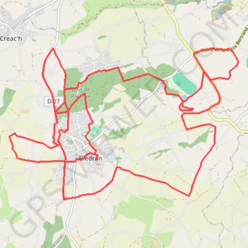 Trace GPS Saint-Brieuc Cyclisme, itinéraire, parcours