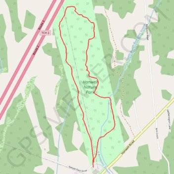 Trace GPS Hanwell Nature Park Loop, itinéraire, parcours