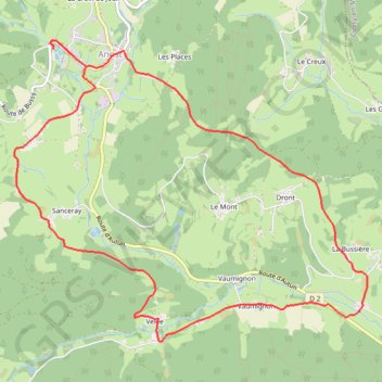 Trace GPS Parc du Morvan - Anost, itinéraire, parcours