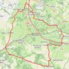 Trace GPS D'Ham-les-Moines par Vaux-Villaine, itinéraire, parcours