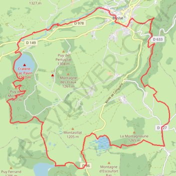 Trace GPS Rando des 3 lacs, itinéraire, parcours