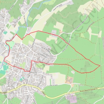 Trace GPS Salaise-sur-Sanne, itinéraire, parcours
