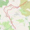 Trace GPS HOCHAHANDIA depuis le Col des Palombières, itinéraire, parcours
