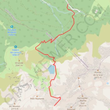 Trace GPS Col de la Mine de Fer, itinéraire, parcours