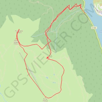Trace GPS Pic de Lavigne Pic de Chérue, itinéraire, parcours