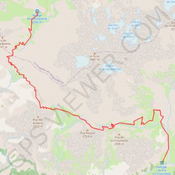 Trace GPS Tour du vieux chaillol - Etape 2, itinéraire, parcours