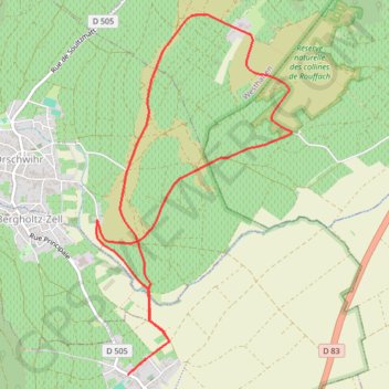 Trace GPS Circuit du Bollenberg, itinéraire, parcours