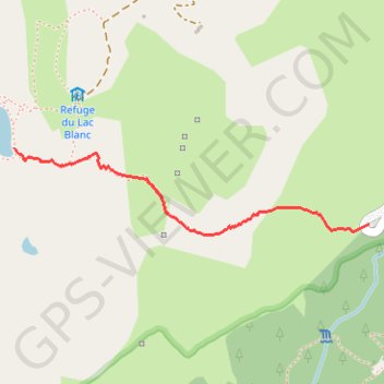Trace GPS Lac Blanc, itinéraire, parcours