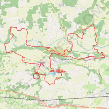 Trace GPS Rando Pluherlin, itinéraire, parcours