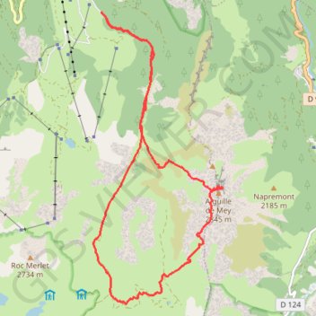 Trace GPS Dent de la Portetta, circuit de Plassa, itinéraire, parcours