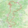 Trace GPS St Etienne LV Brouilly StElV 22km, itinéraire, parcours