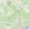 Trace GPS Haute Tinée - Méditerrannée, itinéraire, parcours