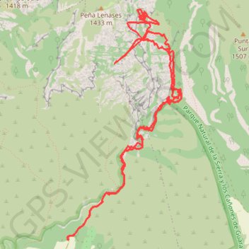 Trace GPS San Martín de la Val d'Onsera, itinéraire, parcours