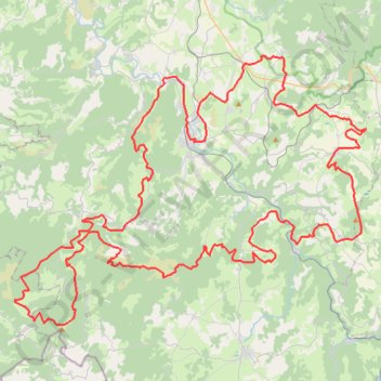 Trace GPS Gorges de l'Allier - Tour du Langeadois, itinéraire, parcours
