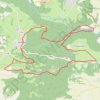 Trace GPS Murets et chaos sur la Montagne de la Serre, itinéraire, parcours