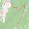 Trace GPS Rochers de Chalves depuis Pomarey (Chartreuse), itinéraire, parcours