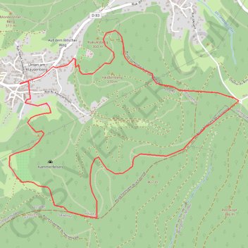 Trace GPS Sentier à Soucht, itinéraire, parcours