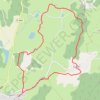 Trace GPS Boucle à partir de Saint Martin-du-Puy, itinéraire, parcours