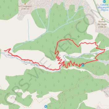 Trace GPS Les gorges de Saint Pierre - boucle, itinéraire, parcours