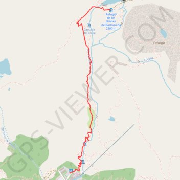 Trace GPS Panticosa - Refuge de Bachimana, itinéraire, parcours