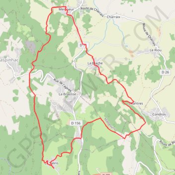 Trace GPS Balade entre plateaux, sucs et bassins du Velay, itinéraire, parcours