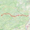 Trace GPS Valence - Arcens, itinéraire, parcours