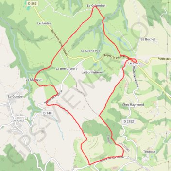 Trace GPS Le Pilon (69), itinéraire, parcours