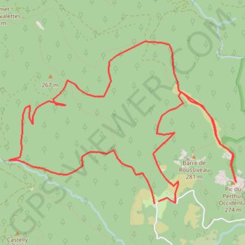 Trace GPS La barre de Roussivau, itinéraire, parcours