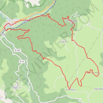 Trace GPS Le Mont Journal, itinéraire, parcours