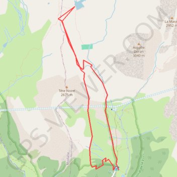 Trace GPS Aussois, refuge de l'Orgère - lac de la Partie, itinéraire, parcours