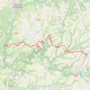 Trace GPS Najac depuis Barqueville, itinéraire, parcours